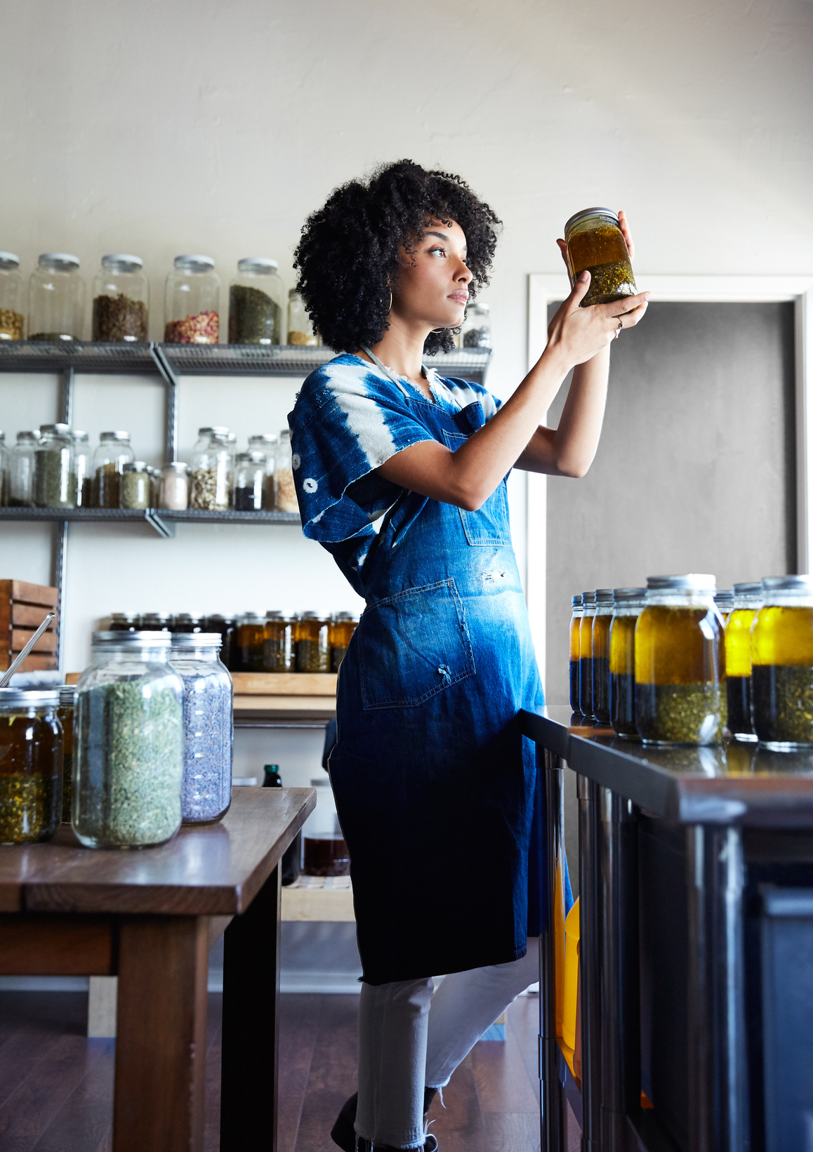 Herbalist at work