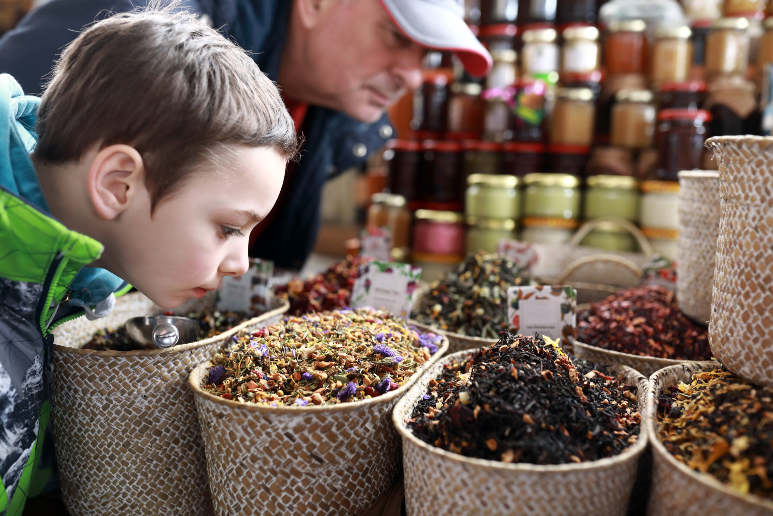 buying herbs